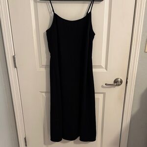 Elegant Black Spaghetti Strap Dress